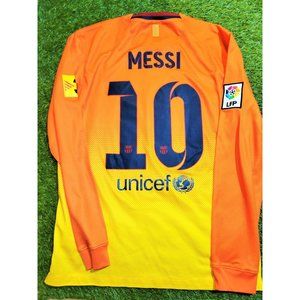 Messi Barcelona 2012 2013 Away Soccer Jersey Shirt Camiseta Maglia M
